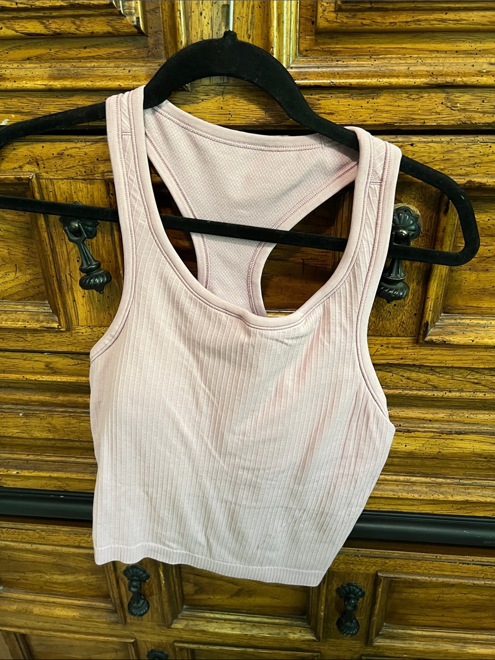 lululemon athletica Ribbed Racerback Crop Tank - Pale Pink